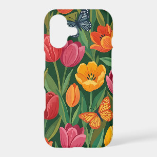 Abstract Colorful Tulip Garden iPhone Cases