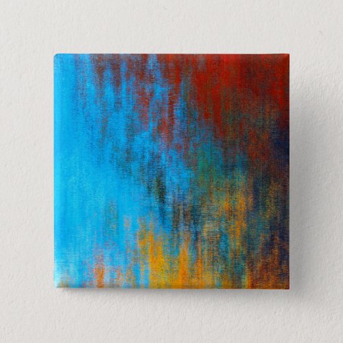 Abstract colorful turquoise blue orange and red button