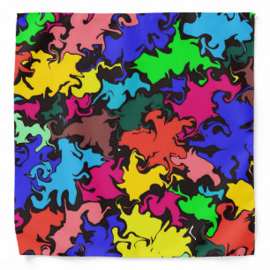 Abstract Colorful Twirl / Bandana