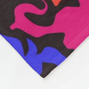 Abstract Colorful Twirl /  Fleece Blanket