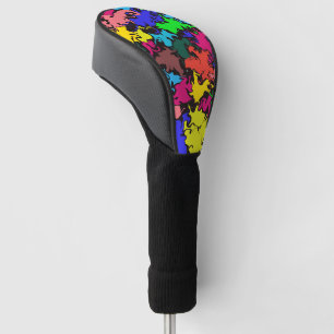 Abstract Colorful Twirl / Golf Head Cover