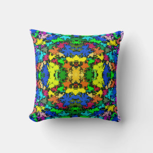 Abstract Colorful Twirl / Mirror / Greenleaf / Throw Pillow