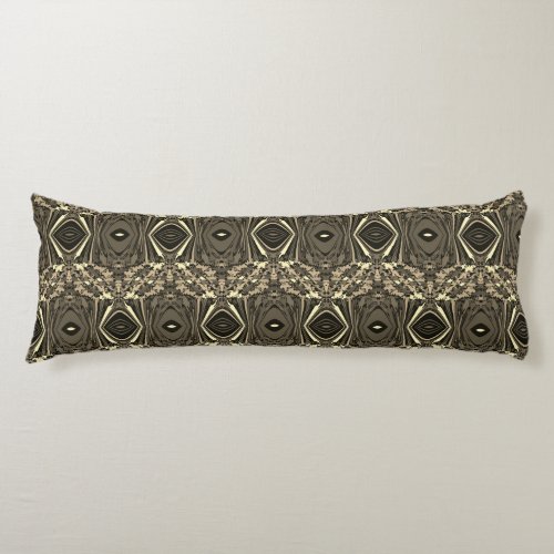 Abstract Colorful Twirl Pinched Half Brick  Sepia Body Pillow
