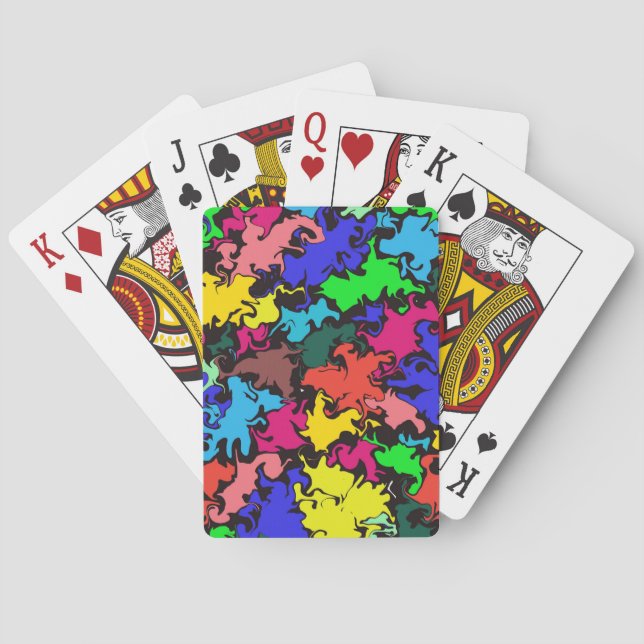 Abstract Colorful Twirl /  Poker Cards (Back)