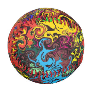 Abstract Colorful Twirlers / Baseball