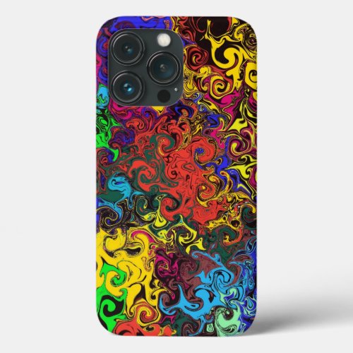 Abstract Colorful Twirlers   iPhone 13 Pro Case