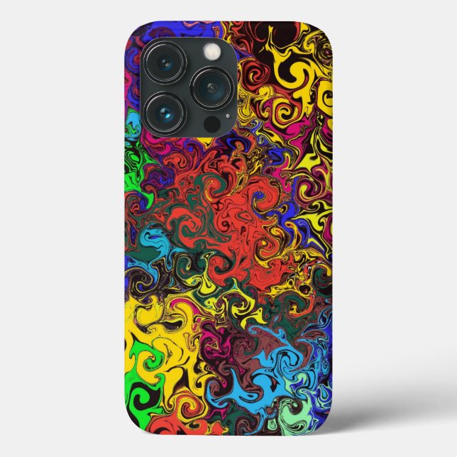 Abstract Colorful Twirlers /  Case-Mate iPhone Case (Back)