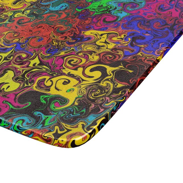 Abstract Colorful Twirlers / Cutting Board (Corner)