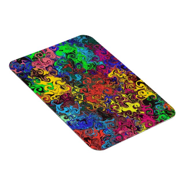 Abstract Colorful Twirlers / Magnet (Right Side)