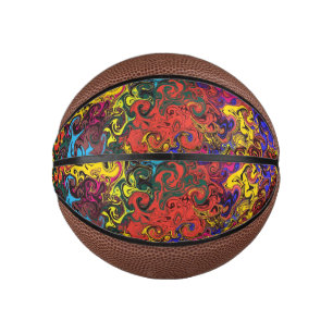 Abstract Colorful Twirlers / Mini Basketball