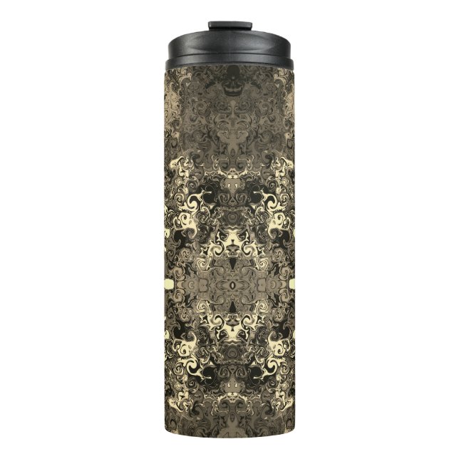 Abstract Colorful Twirlers / Mirror / Sepia /  Thermal Tumbler (Front)