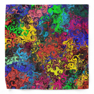 Abstract Colorful Twirlers / Pet Bandana