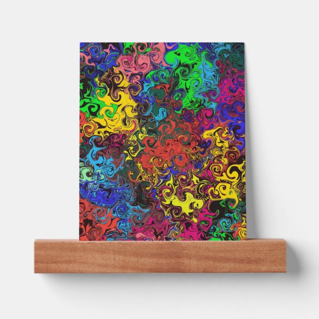 Abstract Colorful Twirlers / Picture Ledge (Front)