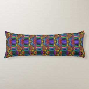 Abstract Colorful Twirlers / Pushed / Half Drop / Body Pillow
