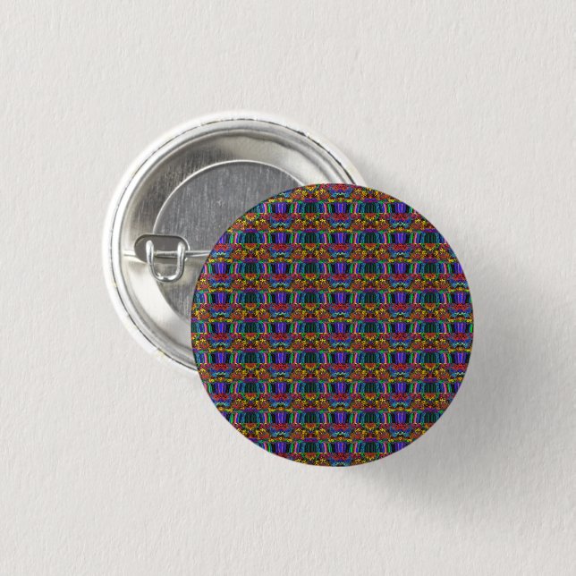Abstract Colorful Twirlers / Pushed / Half Drop /  Button (Front & Back)