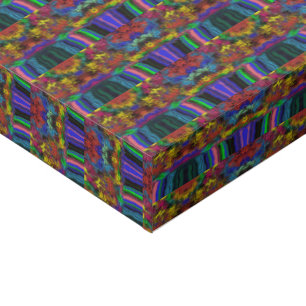 Abstract Colorful Twirlers / Pushed / Half Drop / Faux Canvas Print