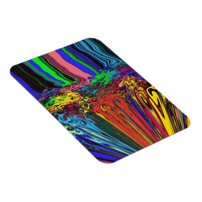 Abstract Colorful Twirlers / Pushed & Pinched / Magnet (Right Side)