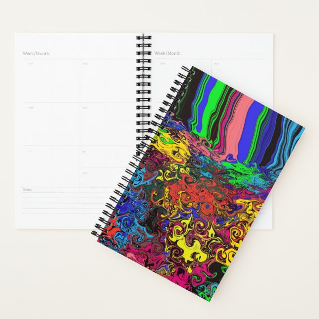 Abstract Colorful Twirlers / Pushed /  Planner (Display)