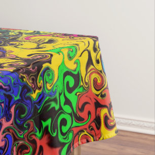Abstract Colorful Twirlers / Tablecloth