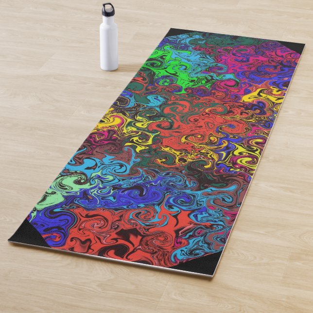 Abstract Colorful Twirlers / Yoga Mat (In Situ)