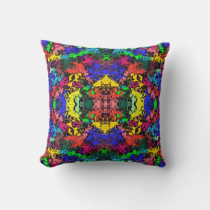 Abstract Colorful Twirls / Mirror / Throw Pillow