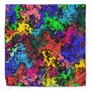 Abstract Colorful Twirly / Bandana