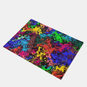 Abstract Colorful Twirly / Doormat