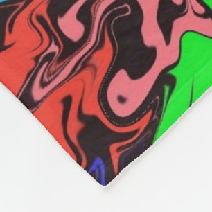 Abstract Colorful Twirly / Fleece Blanket