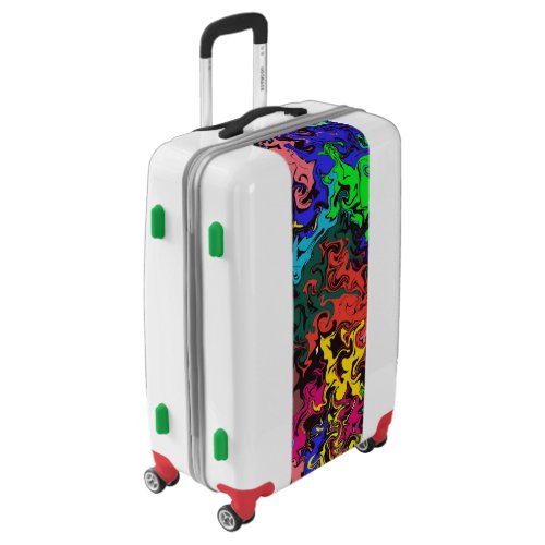 Abstract Colorful Twirly   Luggage