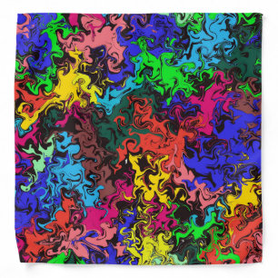 Abstract Colorful Twirly / Pet Bandana