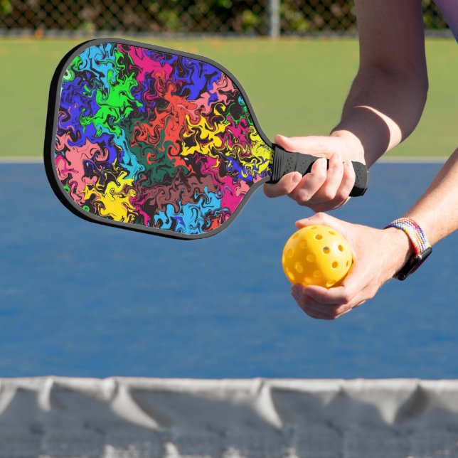 Abstract Colorful Twirly /  Pickleball Paddle (Insitu)