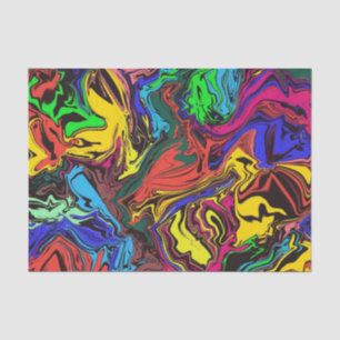 Abstract Colorful Twirly / Pushed / Tissue Paper