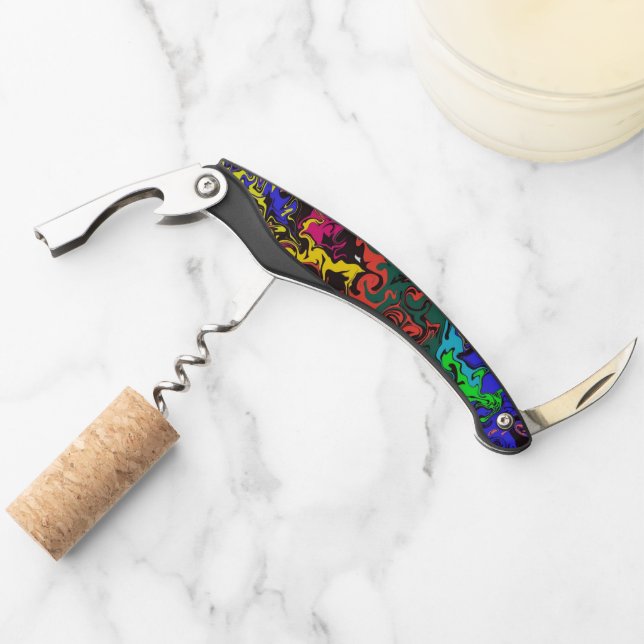 Abstract Colorful Twirly /  Waiter's Corkscrew (Front)