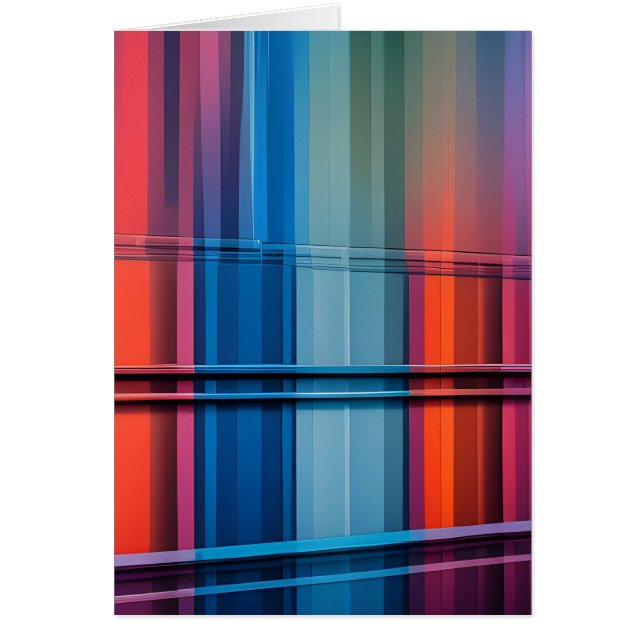 Abstract Colorful Wall Card (Front)