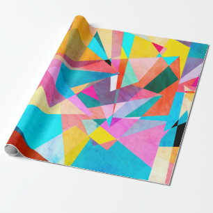Abstract colorful watercolor background with diffe wrapping paper