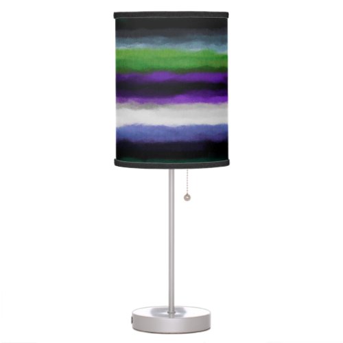 Abstract Colorful Watercolor Pattern 2 Table Lamp