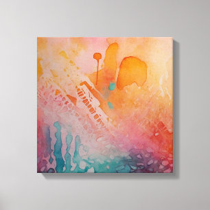 Abstract Colorful Watercolor wall art