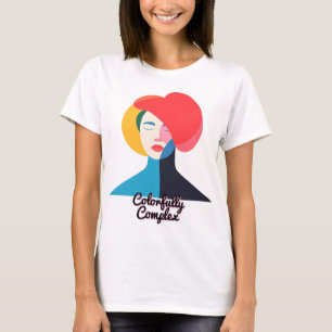 Abstract Colorful Woman Portrait T-Shirt