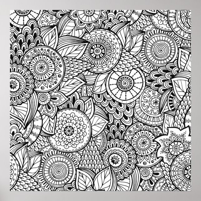 Abstract coloring Poster (Front)