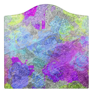 Abstract Colors 2 Door Sign