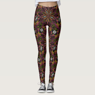 Abstract Colors And Shapes Pattern Leggings