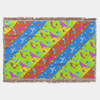 Abstract Colors and Shapes Throw Blanket