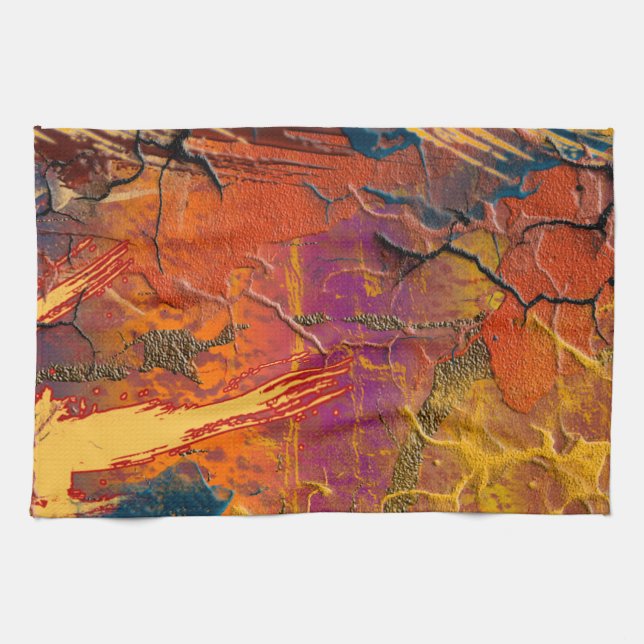 Abstract colors, art    kitchen towel (Horizontal)