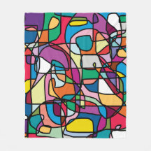 Abstract Colors Blanket