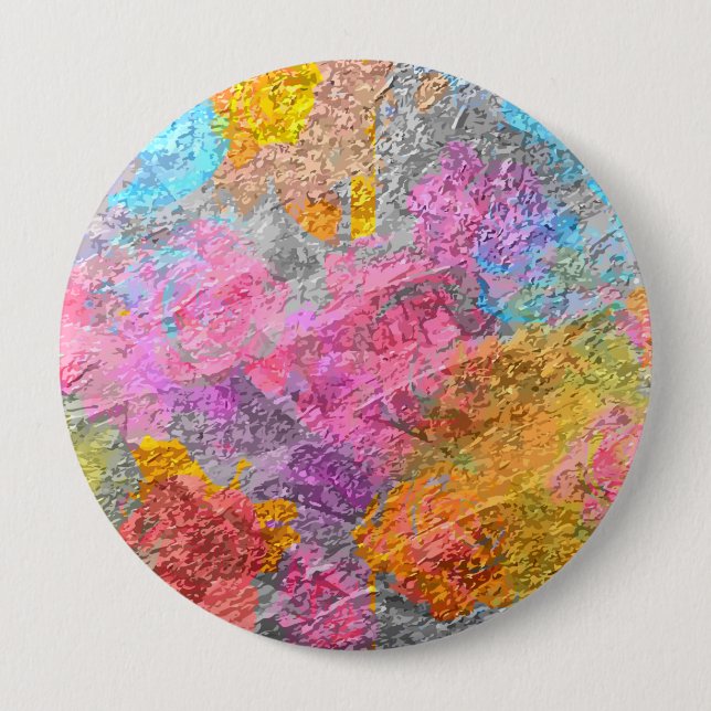 Abstract Colors Button (Front)