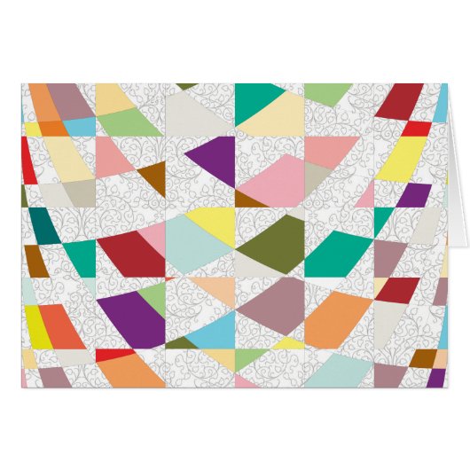 Abstract Colors Damask (Front Horizontal)