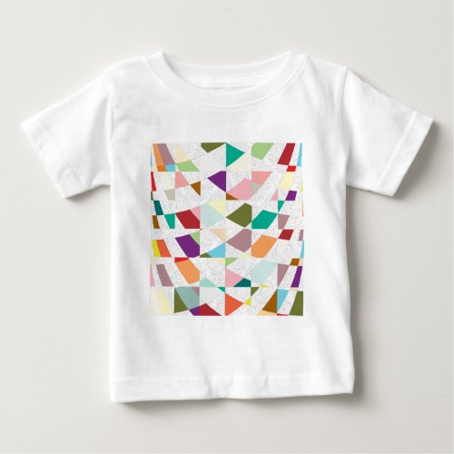 Abstract Colors Damask Baby T_Shirt