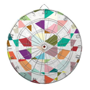 Abstract Colors Damask Dartboard