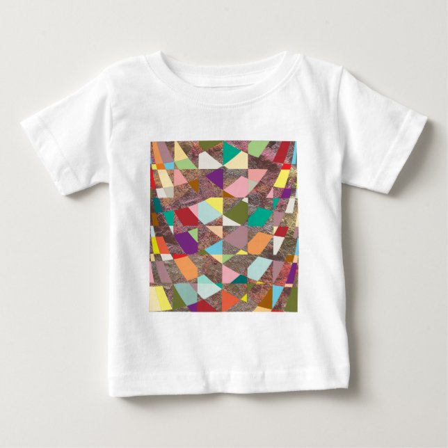 Abstract Colors Glitter Baby T-Shirt (Front)