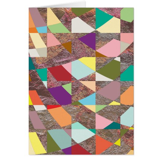 Abstract Colors Glitter Cards (Front)